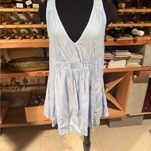 Light Blue Sleeveless Tunic